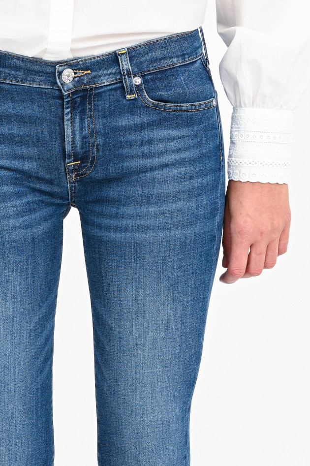 Seven for all Mankind Jeans THE SKINNY CROP in Mittelblau
