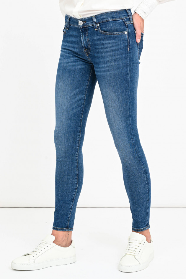 Seven for all Mankind Jeans THE SKINNY CROP in Mittelblau