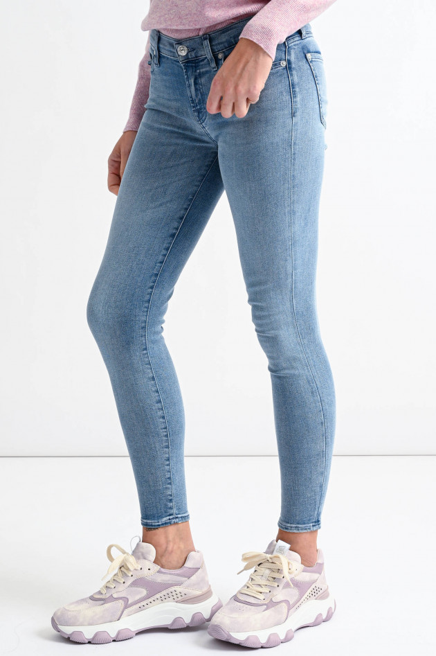 Seven for all Mankind Jeans THE SKINNY CROP in Hellblau