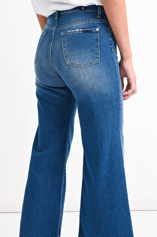 Seven for all Mankind Jeans THE CROPPED JO RAINDROP in Mittelblau