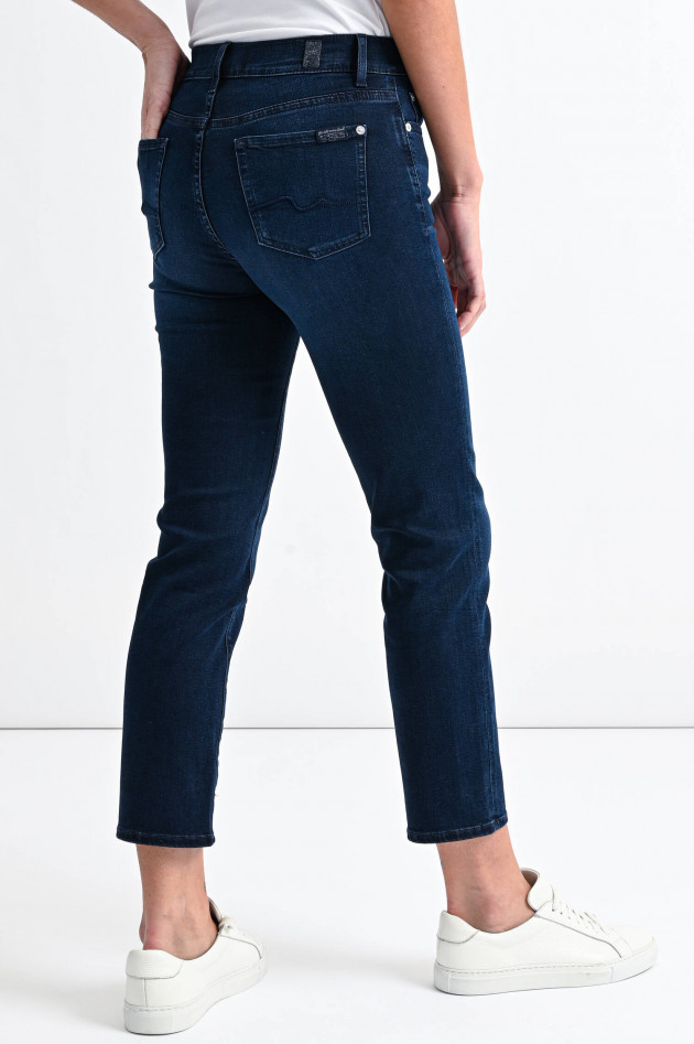 Seven for all Mankind Cropped Jeans THE STRAIGHT in Dunkelblau