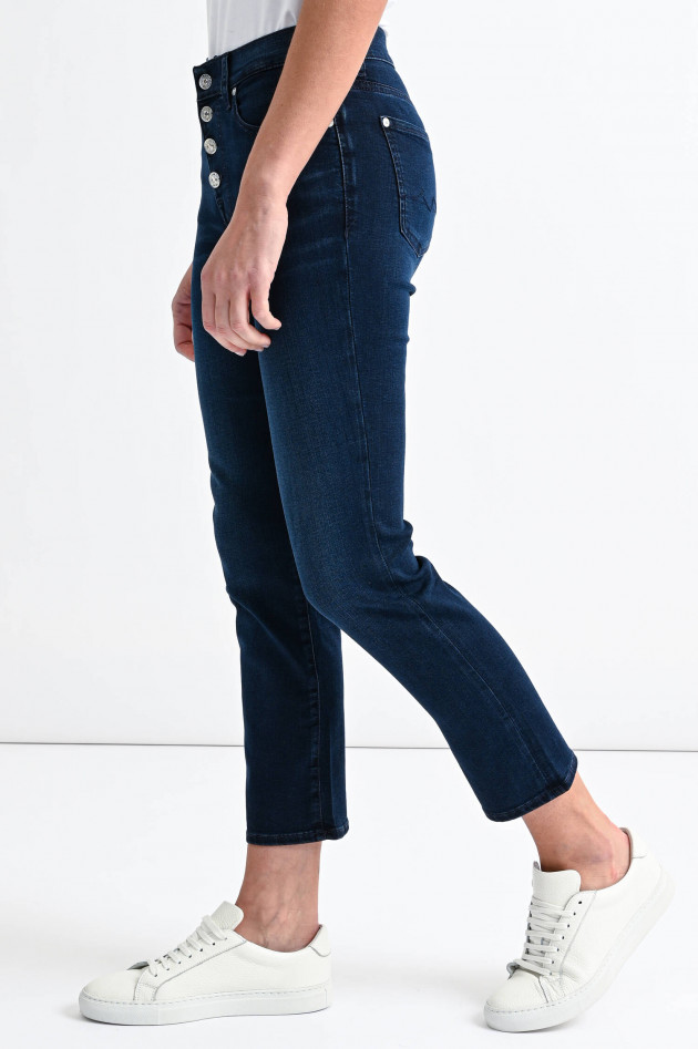 Seven for all Mankind Cropped Jeans THE STRAIGHT in Dunkelblau