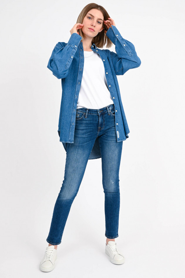 Seven for all Mankind Used Jeans PYPER SLIM in Mittelblau