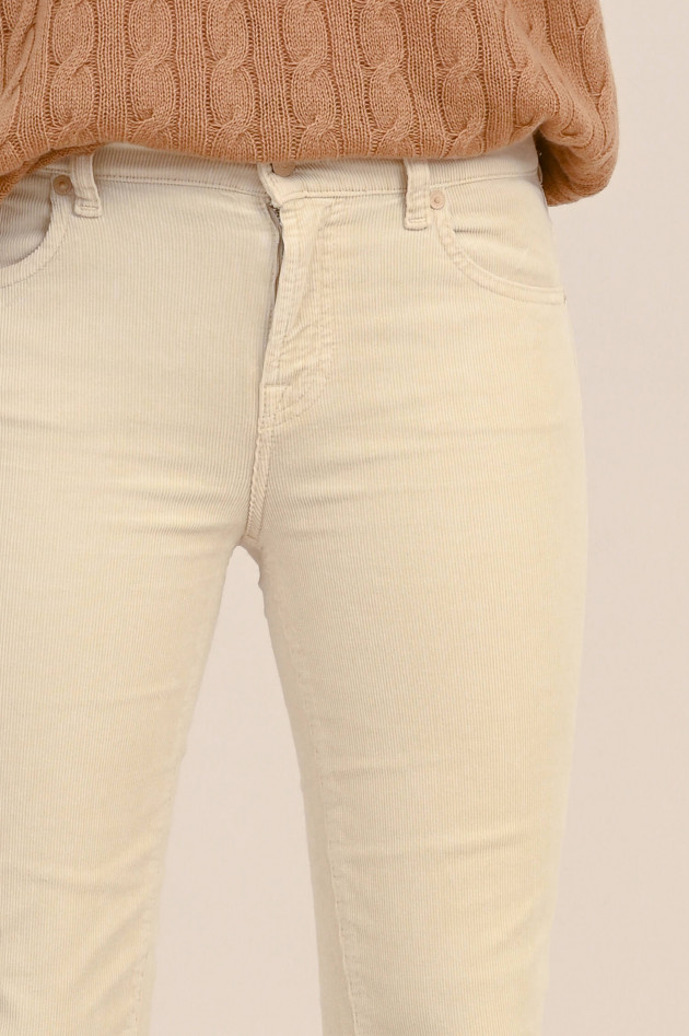 Seven for all Mankind Cord Hose CORDUROY TAPIOCA in Creme