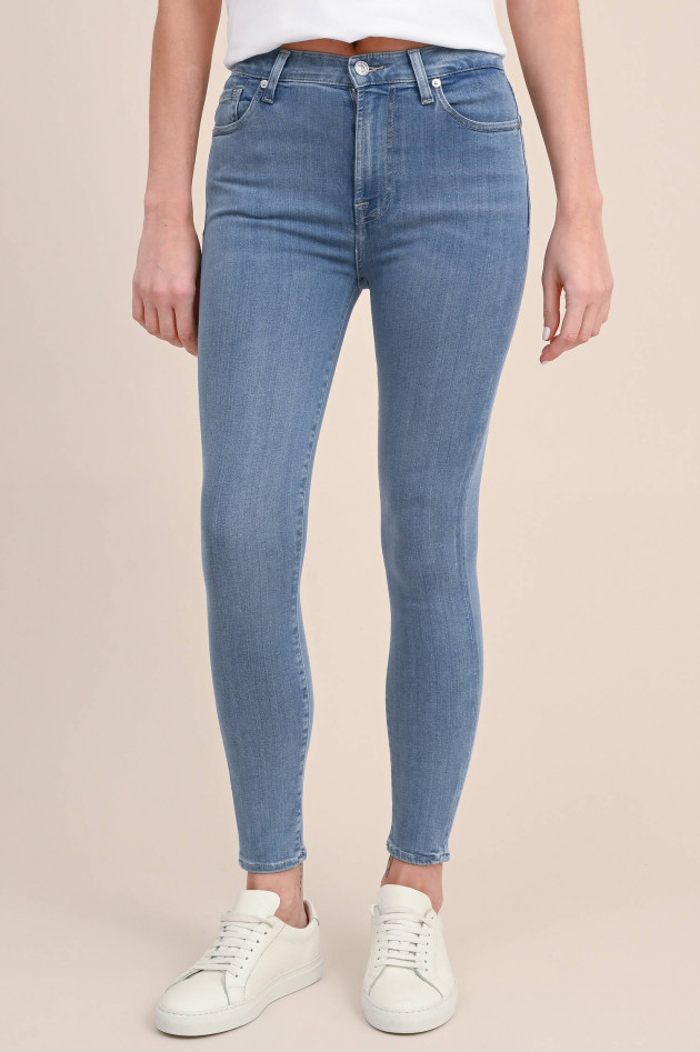 Seven for all Mankind Skinny Jeans SLIM ILLUSION LUXE SALUTE in Hellblau