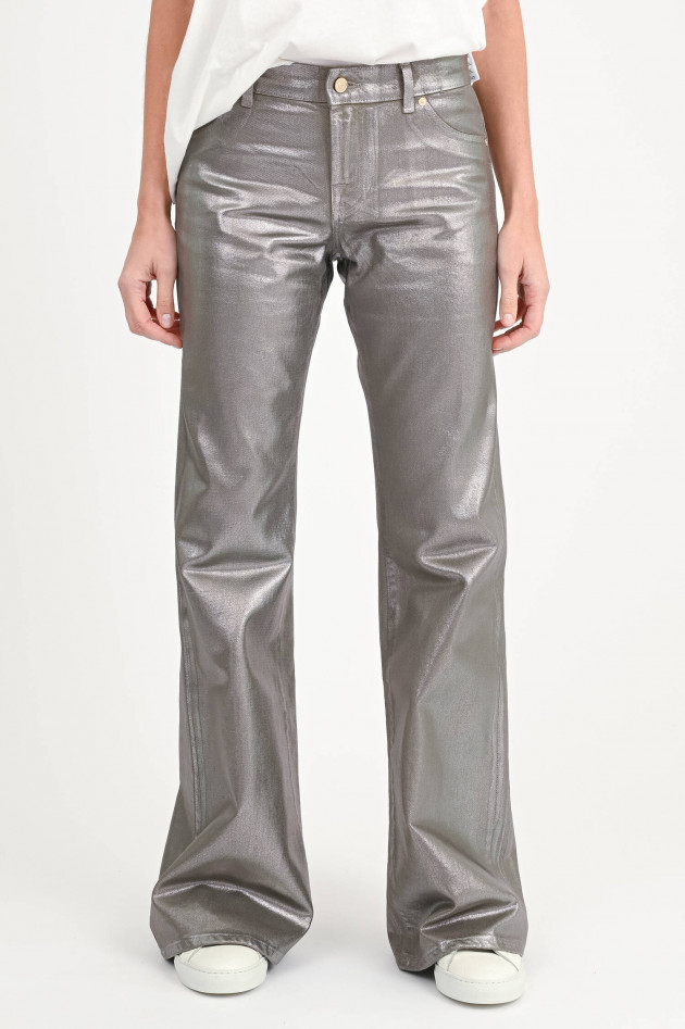 Seven for all Mankind Coated Jeans SPENCER FLARE in Taupe