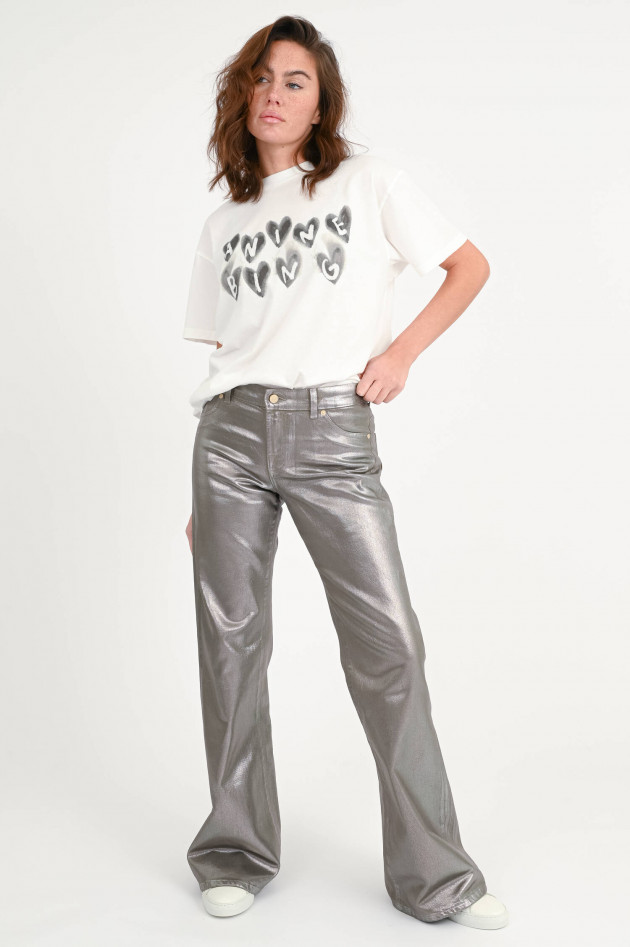 Seven for all Mankind Coated Jeans SPENCER FLARE in Taupe