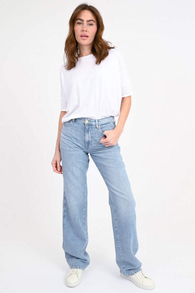 Seven for all Mankind Wide Leg Denim TESS KANSAS in Hellblau