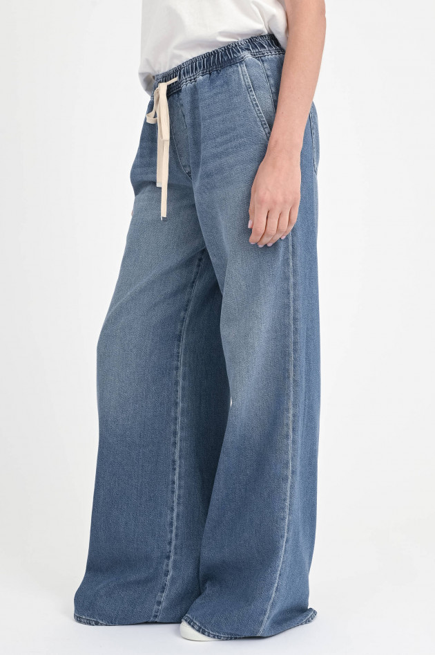 Seven for all Mankind Wide-Leg Denim mit Kordelzug in Vintage Blue