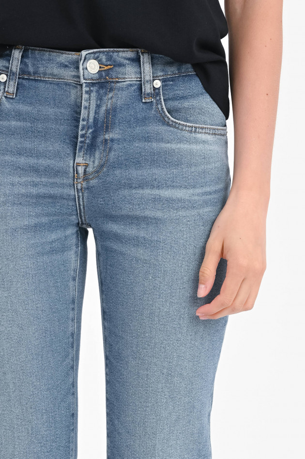 Seven for all Mankind Jeans CALIE mit offenem Saum in Mittelblau