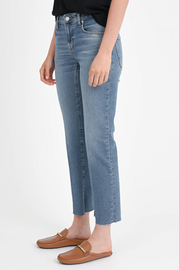 Seven for all Mankind Jeans CALIE mit offenem Saum in Mittelblau