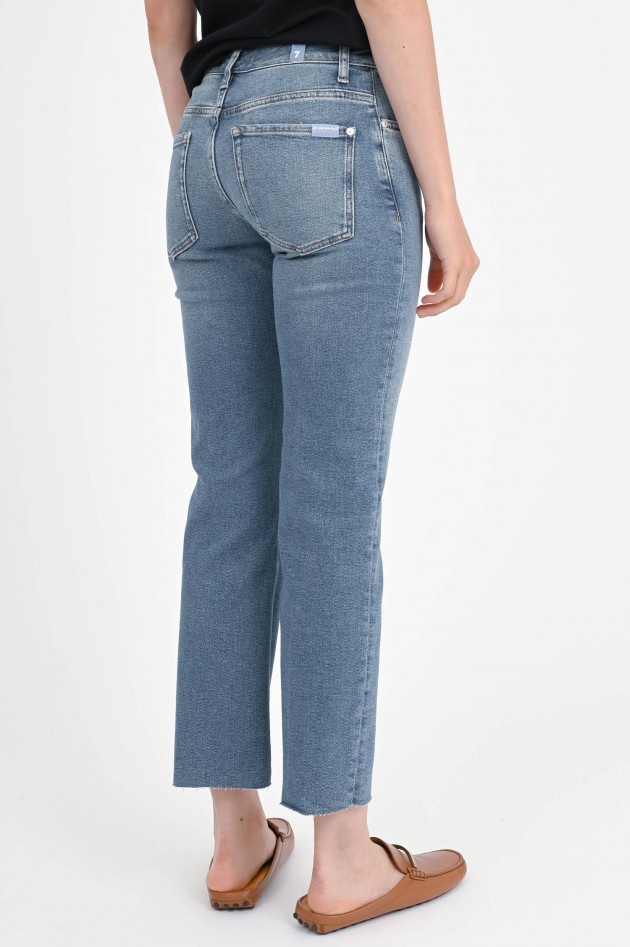 Seven for all Mankind Jeans CALIE mit offenem Saum in Mittelblau