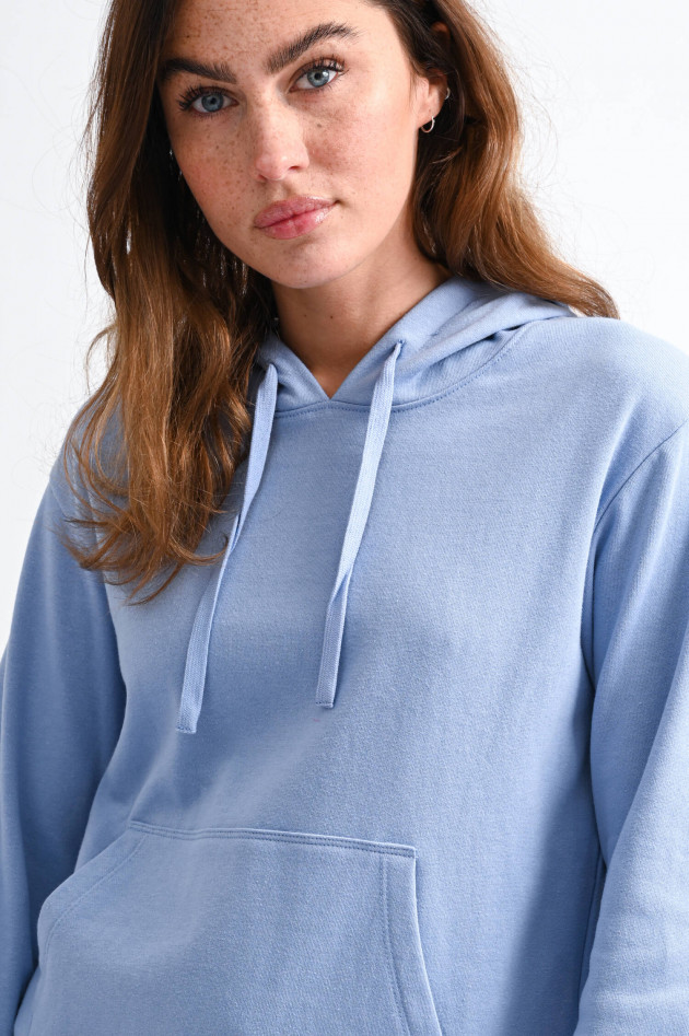 Seven for all Mankind Hoodie aus recycelten Materialien in Rauchblau