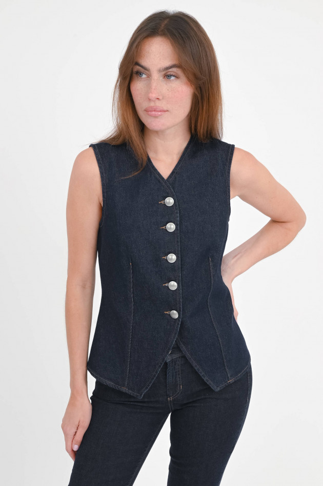 Seven for all Mankind Ärmelose Weste/Gilet in Dark Blue