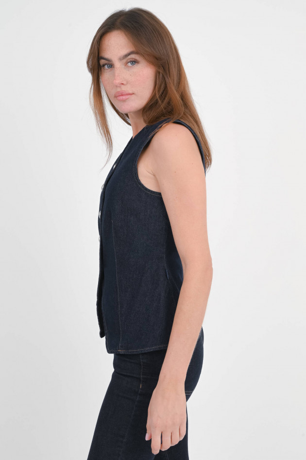 Seven for all Mankind Ärmelose Weste/Gilet in Dark Blue