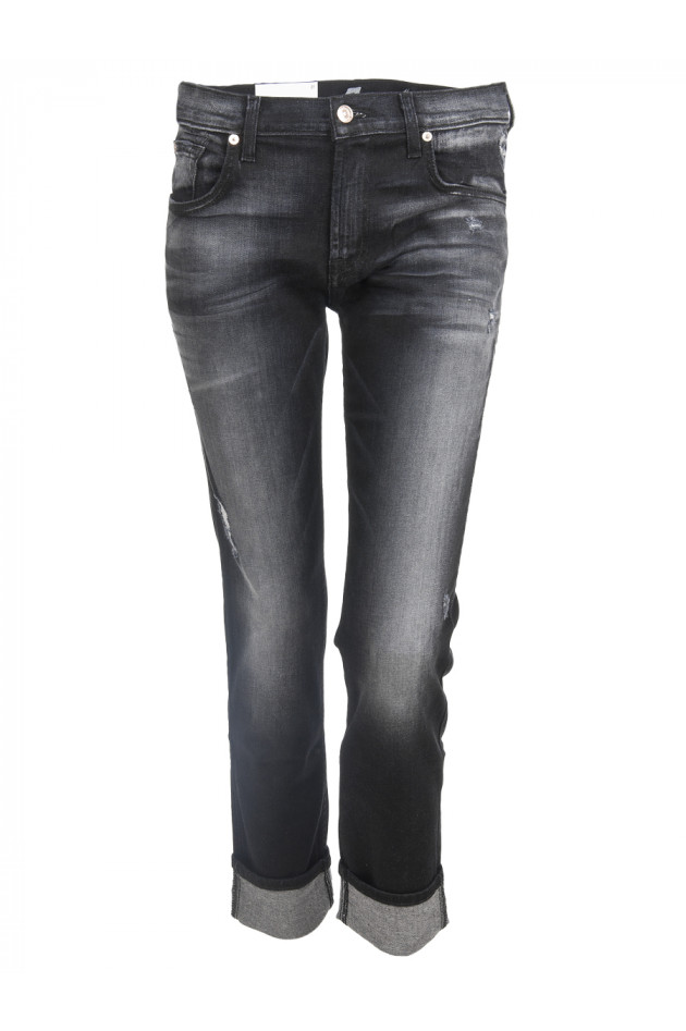 Seven for all Mankind Jeans Relaxed Skinny Schwarz