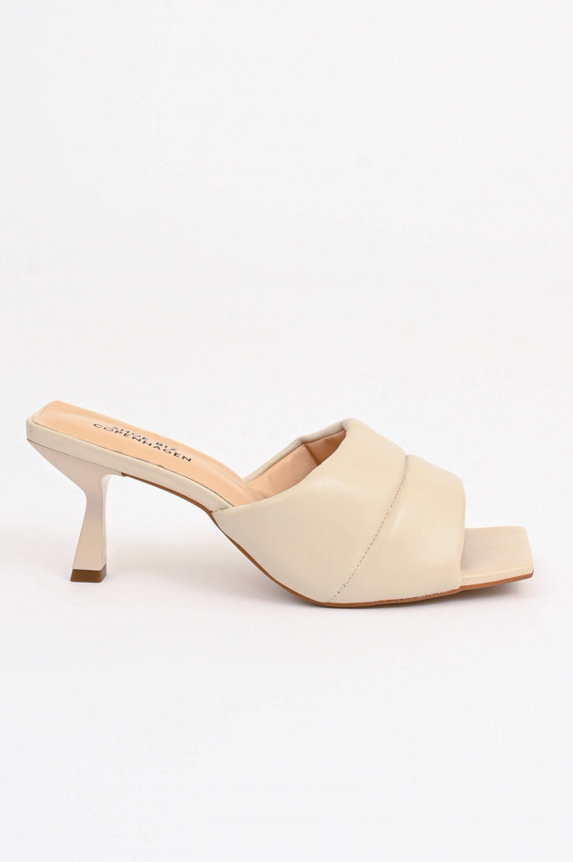 Shoe Biz Copenhagen Leder Pantolette VIX SMOOTHIE in Creme