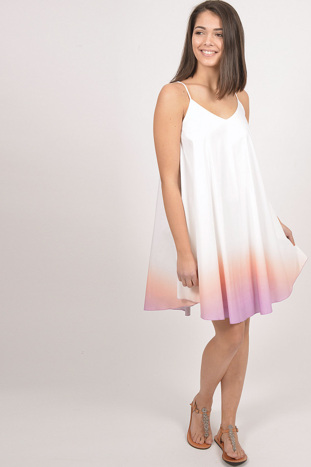 Silk Sisters Kleid mit Farbverlauf in Weiß/Pink
