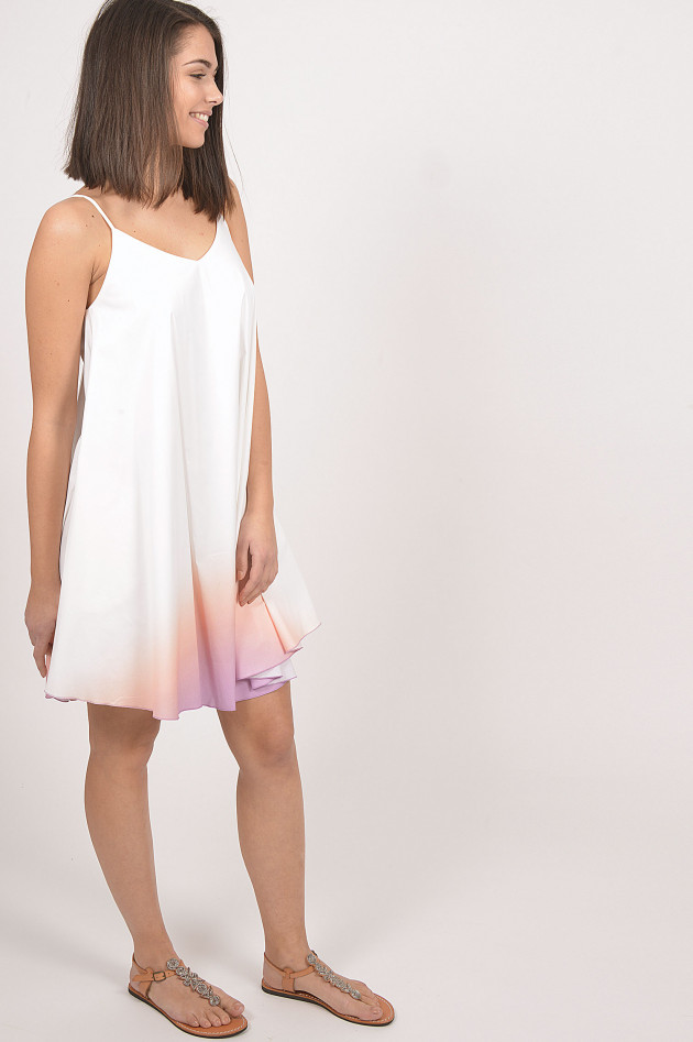 Silk Sisters Kleid mit Farbverlauf in Weiß/Pink