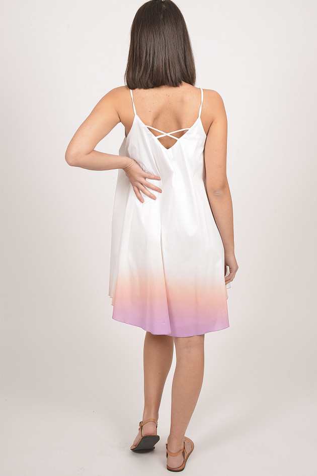 Silk Sisters Kleid mit Farbverlauf in Weiß/Pink