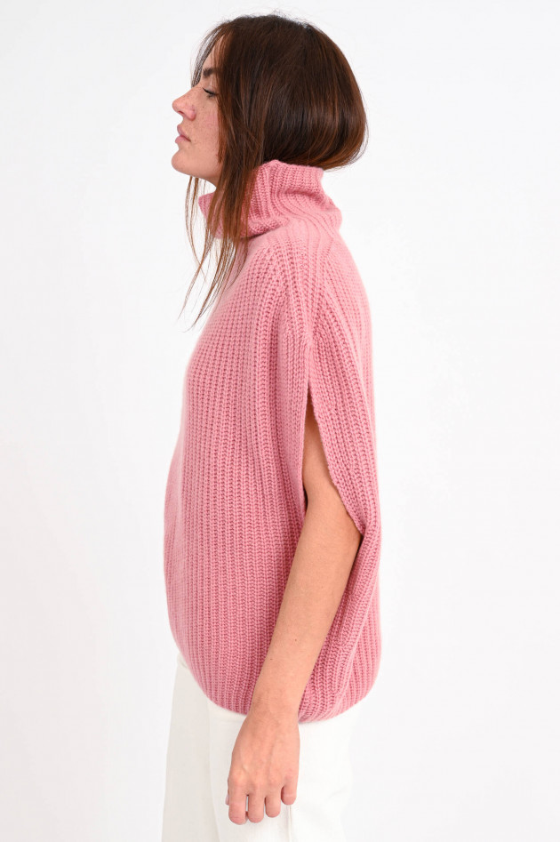 Sincerely Oversized Pullunder aus Cashmere in Altrosa