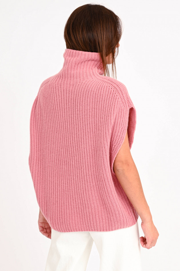 Sincerely Oversized Pullunder aus Cashmere in Altrosa