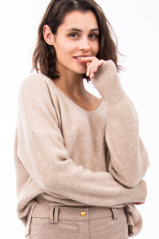 Sincerely Kaschmir-Pullover AMIRA in Beige
