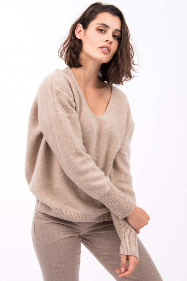Sincerely Kaschmir-Pullover AMIRA in Beige