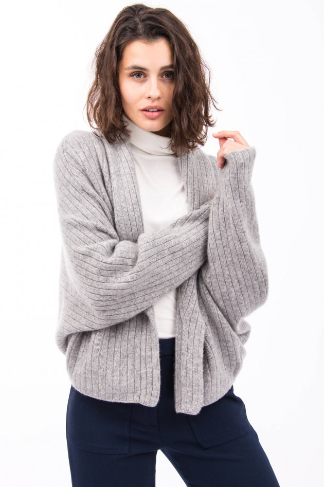 Sincerely Kaschmir-Cardigan ARIA in Grau meliert