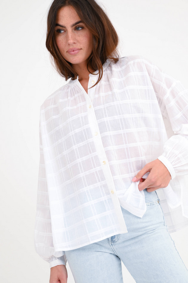 Skall Studio Baumwoll Bluse CILLA SHIRT in Weiß