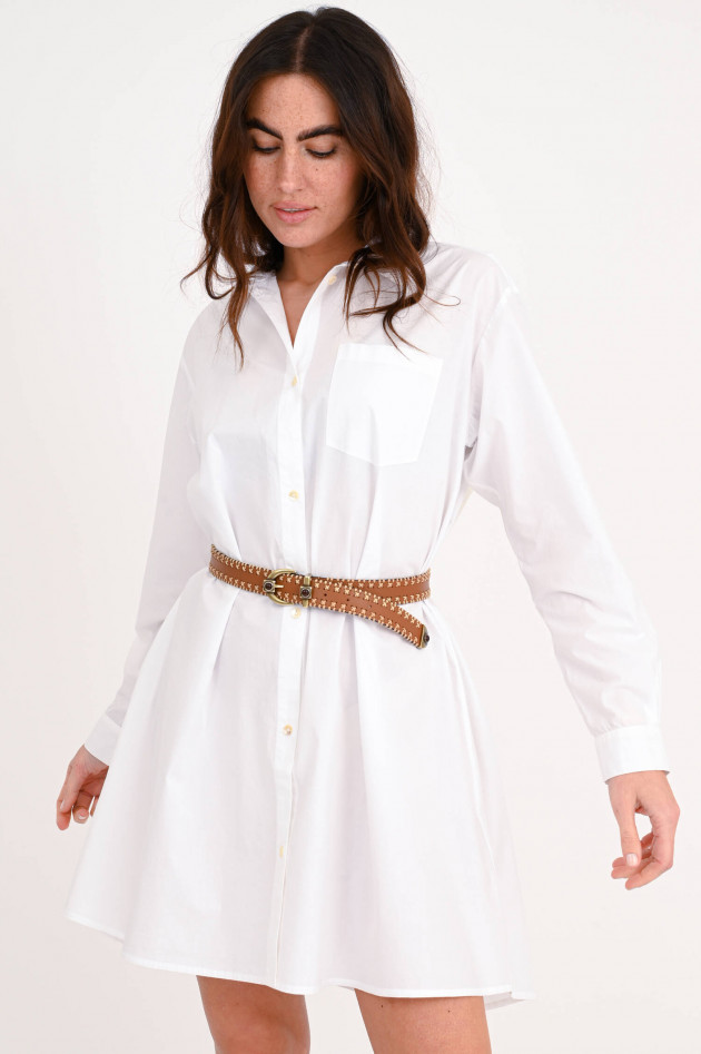 Skall Studio Shirtdress aus Organischer Baumwolle in Weiß