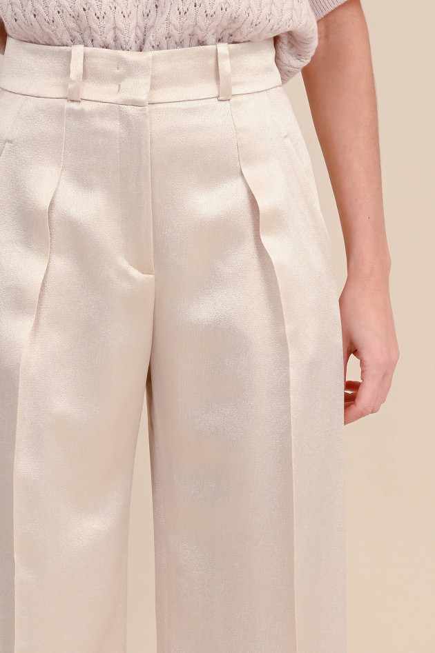 Sly Hose mit weitem Bein in Pearly Nude