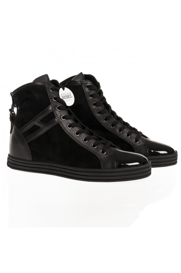 Hogan Sneaker REBELL hoch in Schwarz