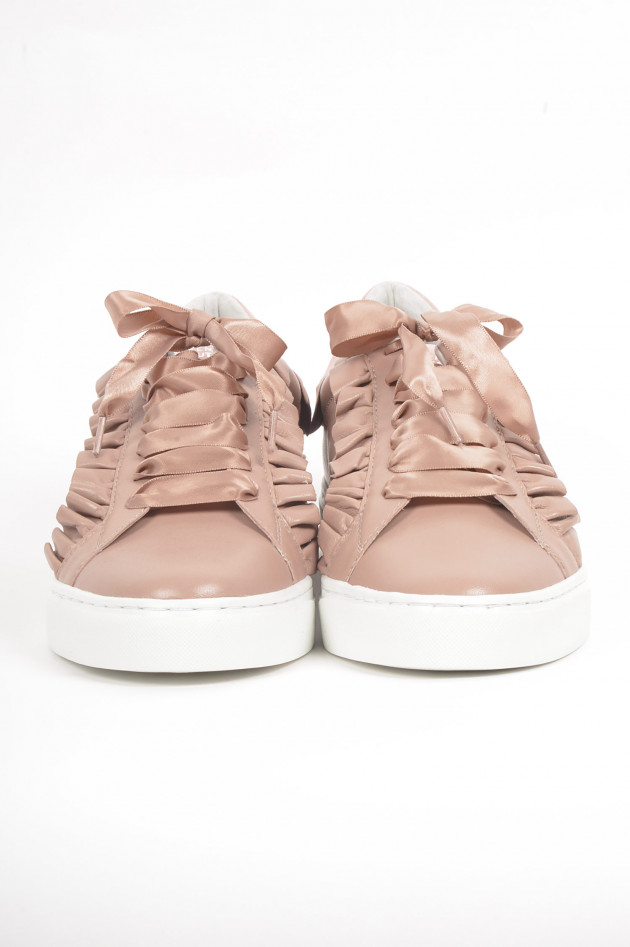 Steffen Schraut Sneaker mit Rüschen in Nude