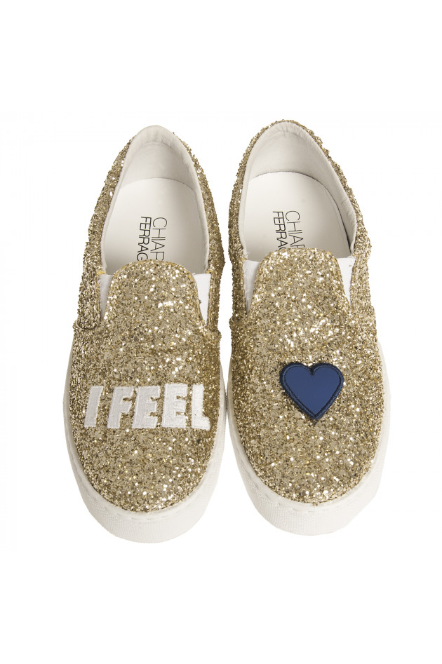 Chiara Ferragni Sneakers HEARD in Gold