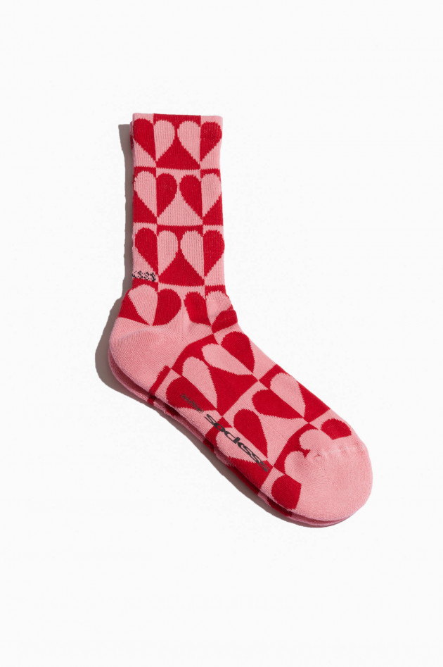 Socksss Socken LOVE YOU in Rosa/Rot