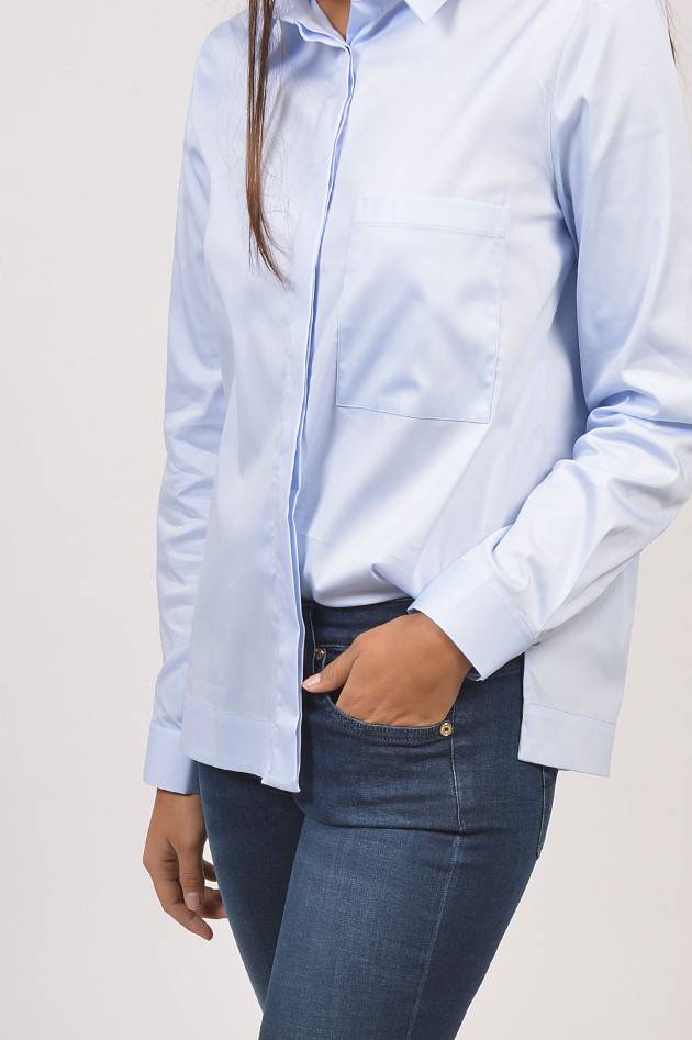 Soluzione Oversized - Bluse in Hellblau