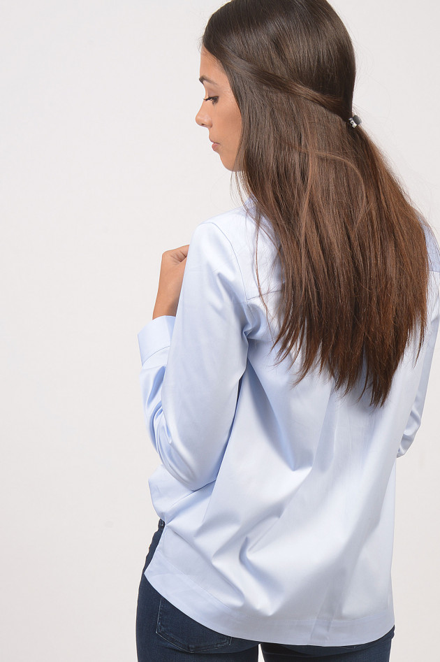 Soluzione Oversized - Bluse in Hellblau