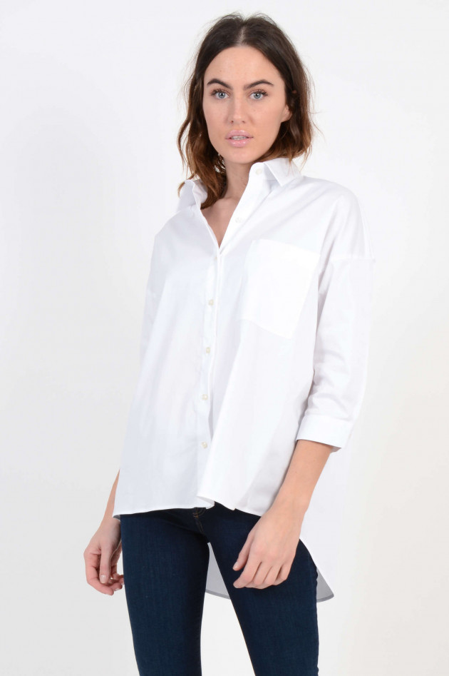 Soluzione Oversized - Bluse in Weiß