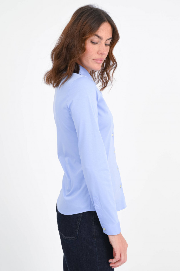 Soluzione Jersey Bluse in Hellblau