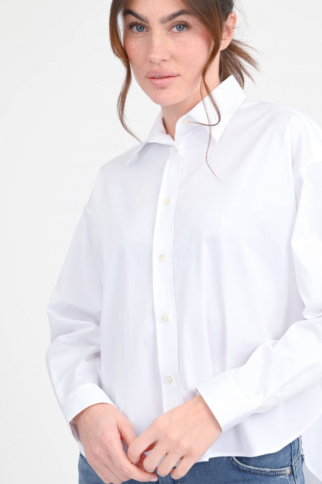 Soluzione Bluse Vokuhila in Weiß