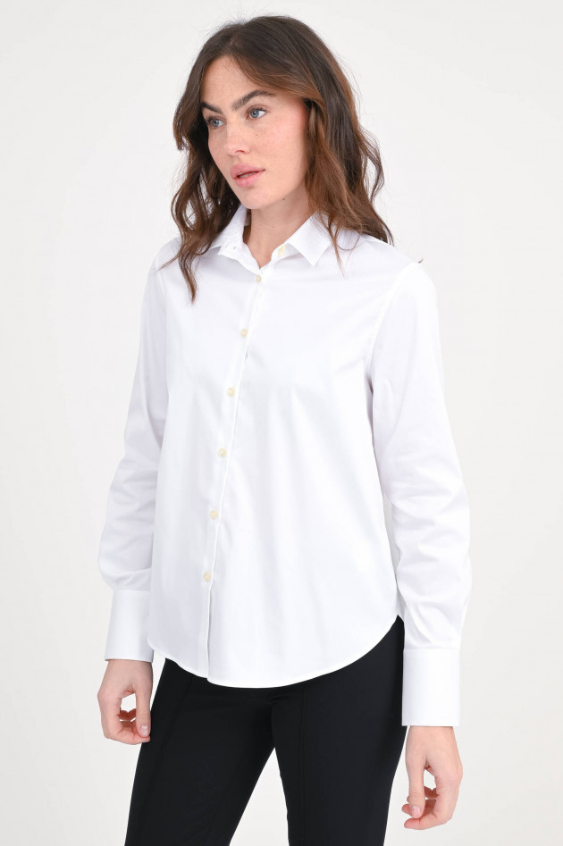 Soluzione Klassische Bluse in Weiß