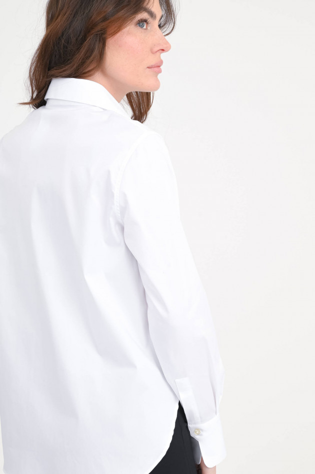 Soluzione Klassische Bluse in Weiß