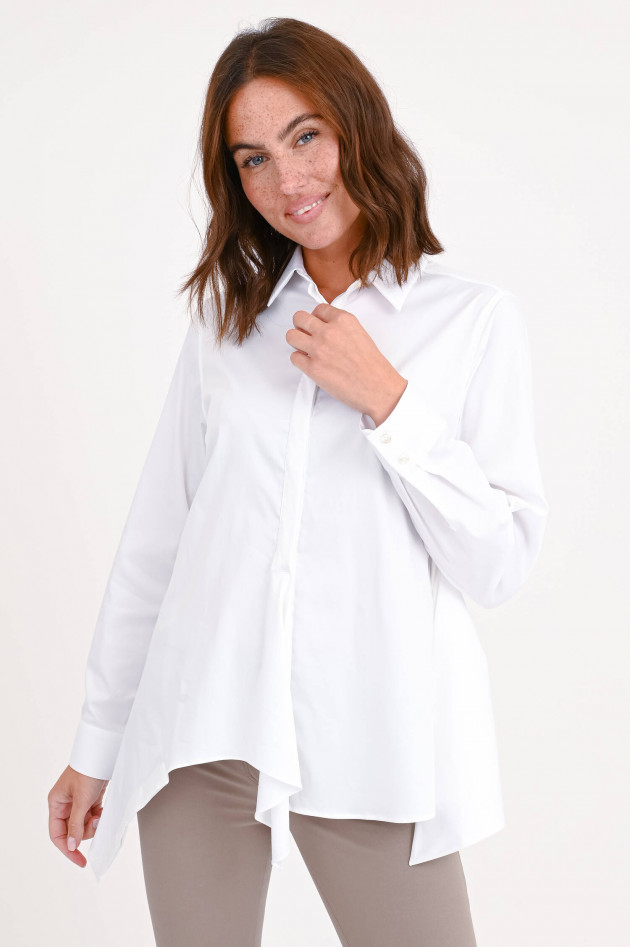Soluzione Bluse zum Binden in Weiß