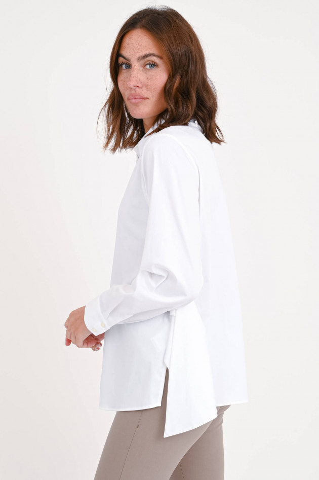 Soluzione Bluse zum Binden in Weiß