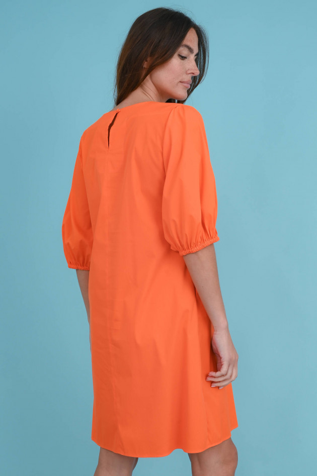 Soluzione Kleid mit Ballonärmeln in Orange