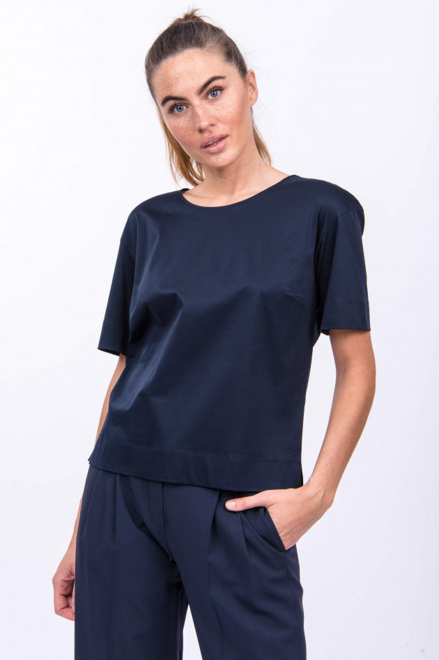 Soluzione Baumwoll-Shirt in Navy