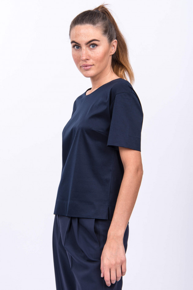 Soluzione Baumwoll-Shirt in Navy