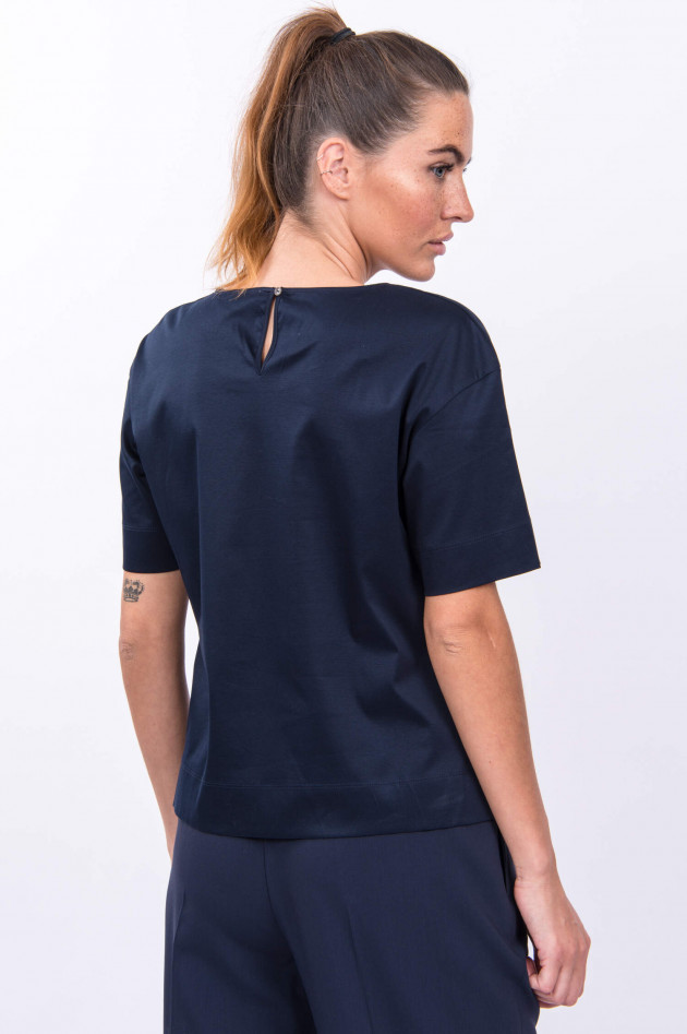 Soluzione Baumwoll-Shirt in Navy