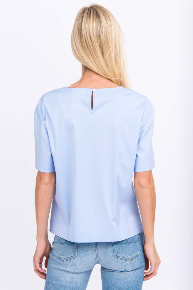 Soluzione Baumwoll-Shirt in Himmelblau